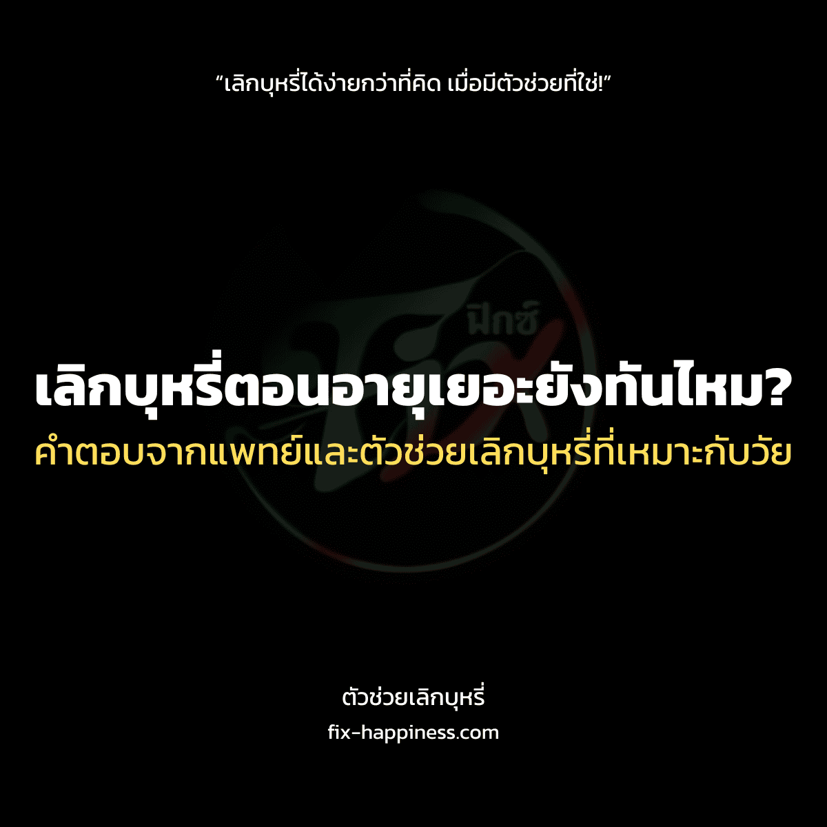 ตัวช่วยเลิกบุหรี่