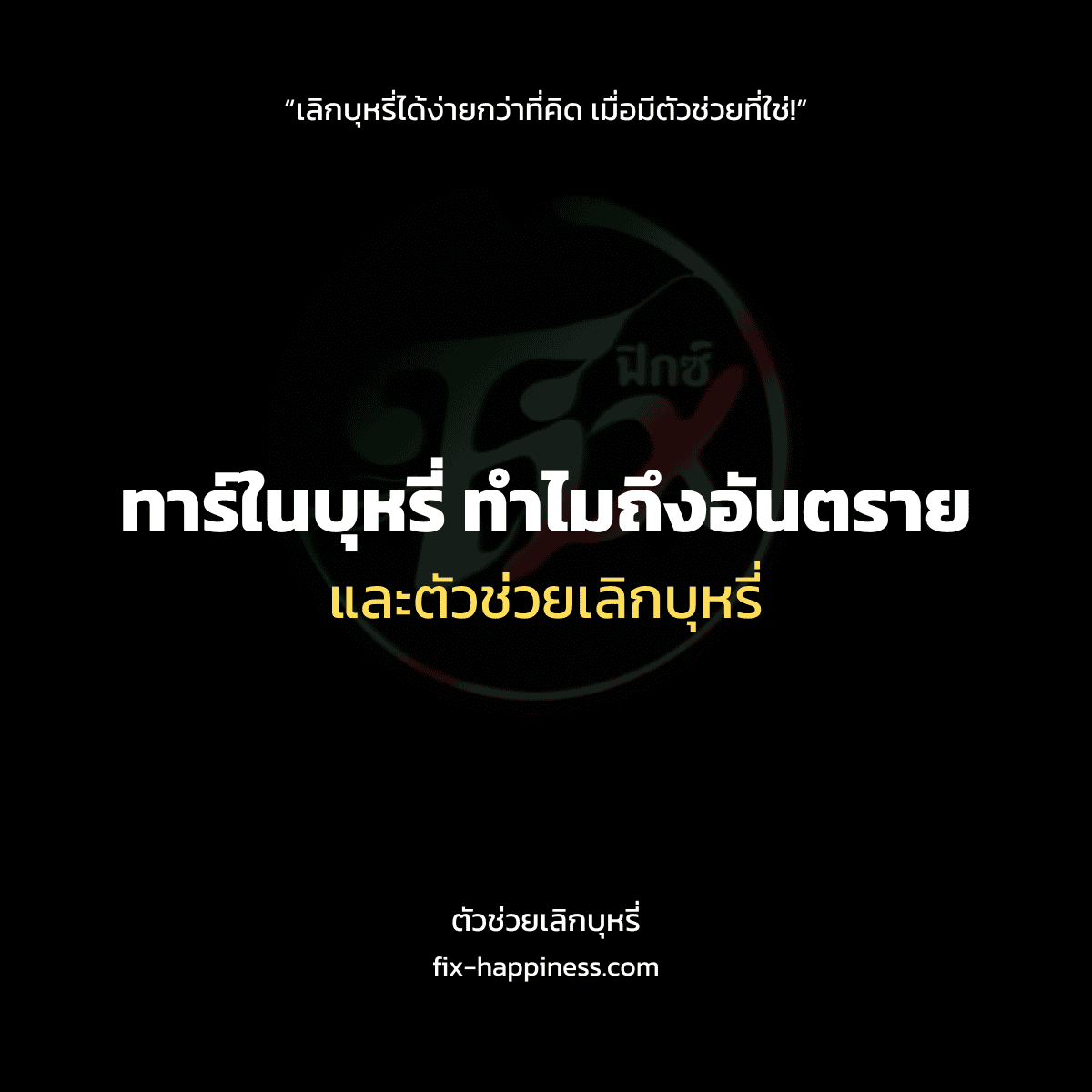 ตัวช่วยเลิกบุหรี่