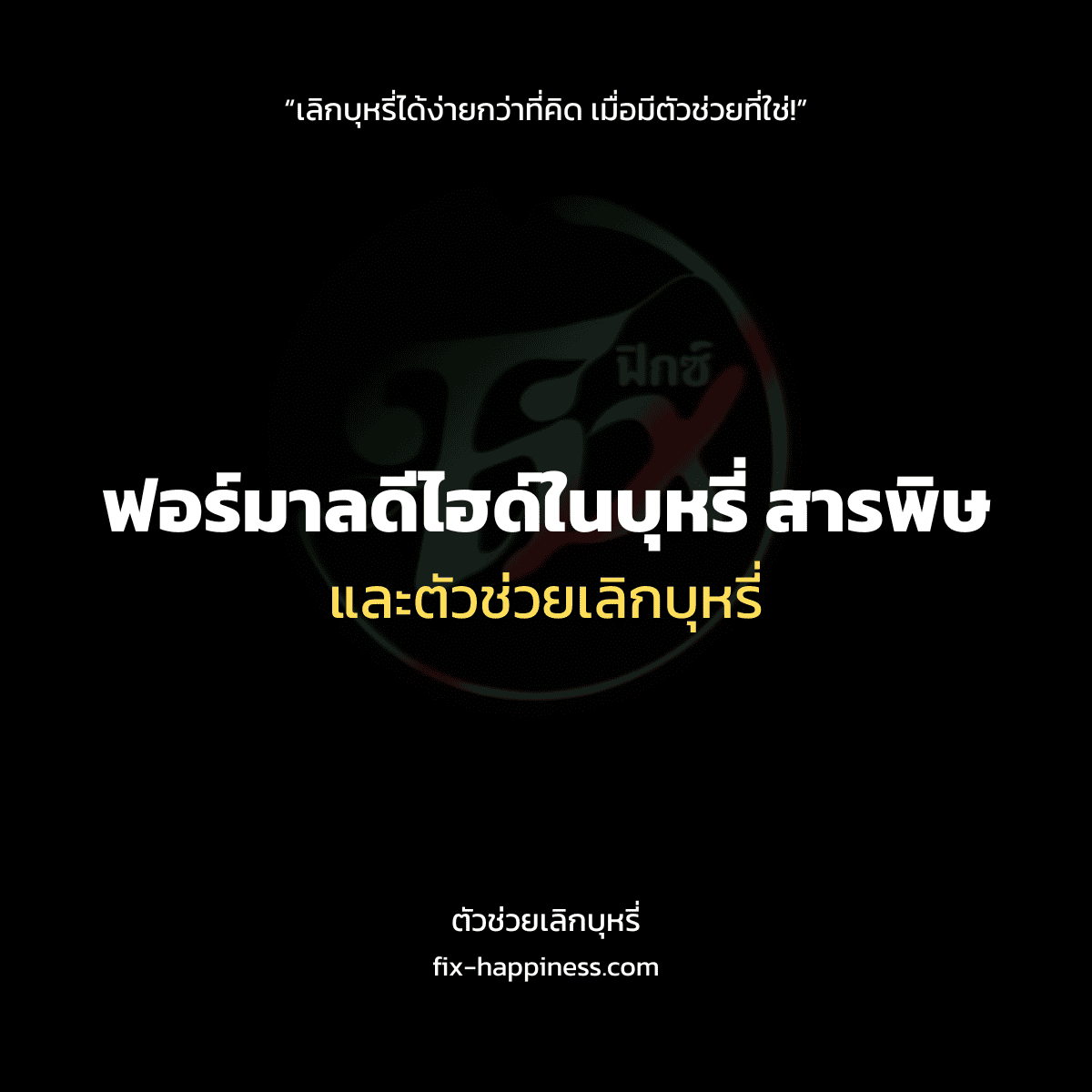 ตัวช่วยเลิกบุหรี่