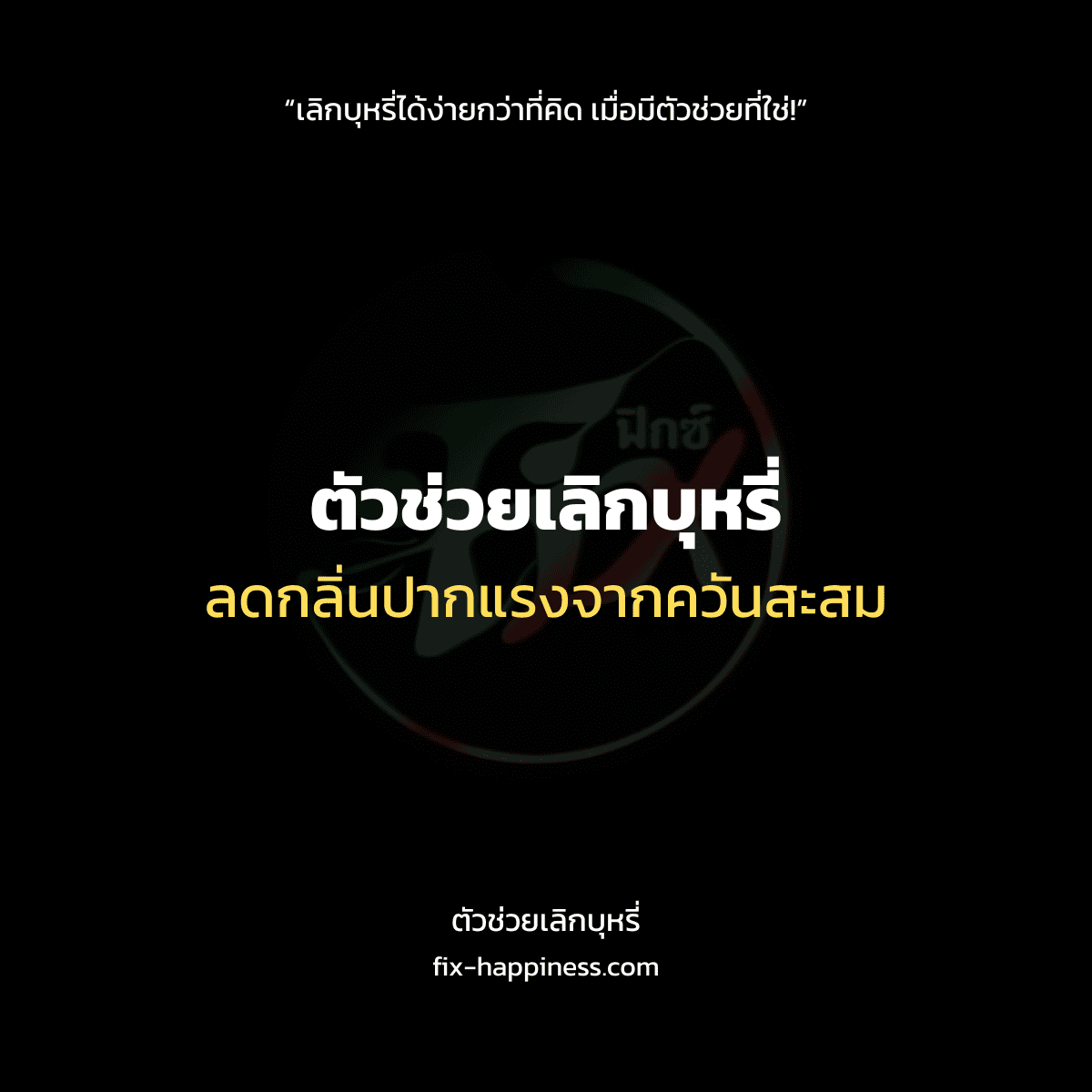 ตัวช่วยเลิกบุหรี่