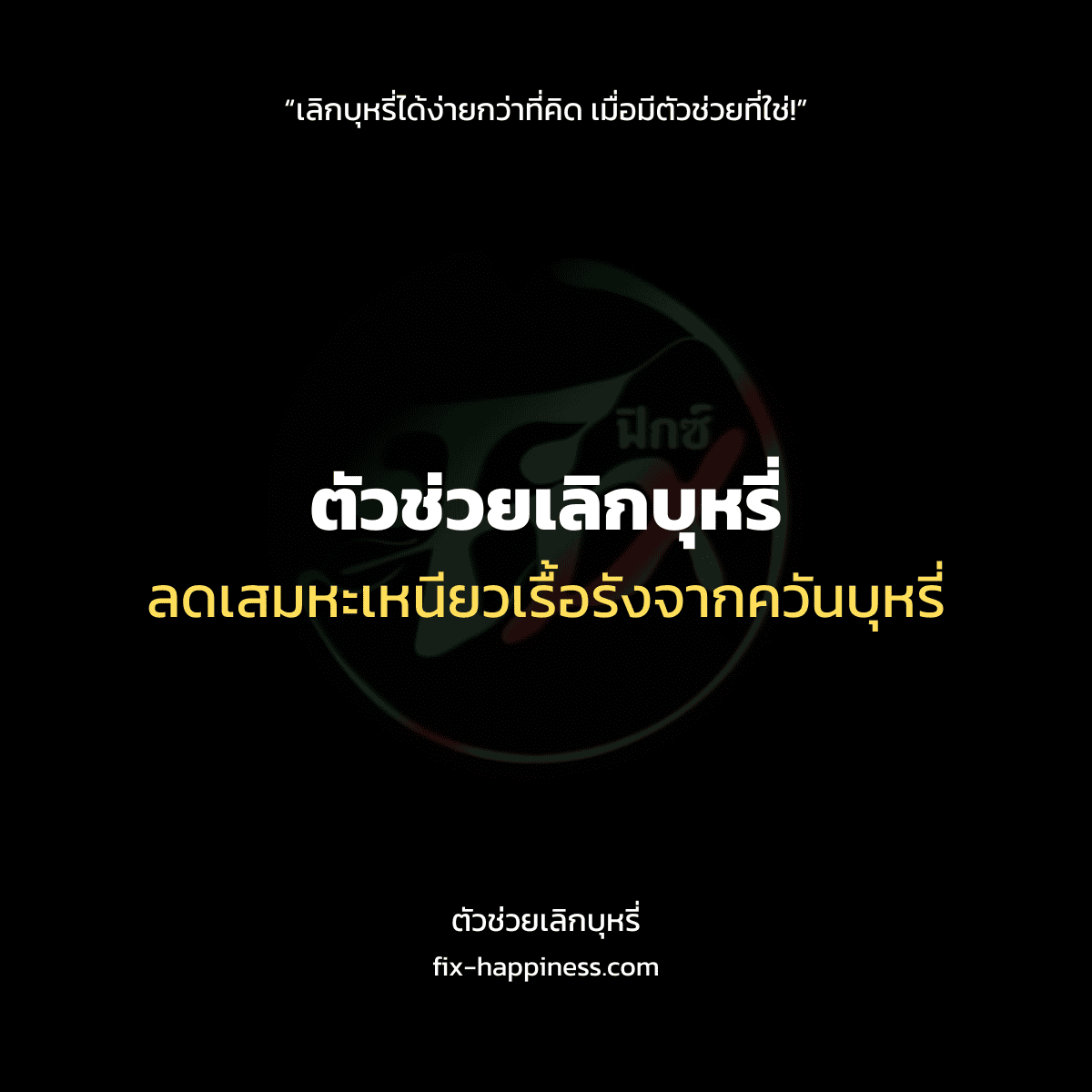 ตัวช่วยเลิกบุหรี่